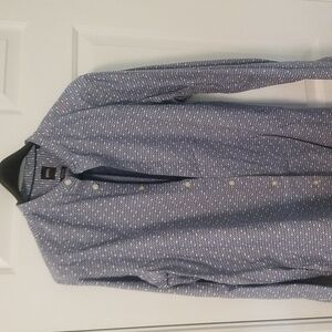 Hugo Boss mens long sleeve button down , regular fit mens size Medium, blue